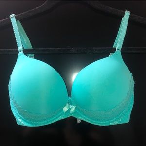 Turquoise push up bra
